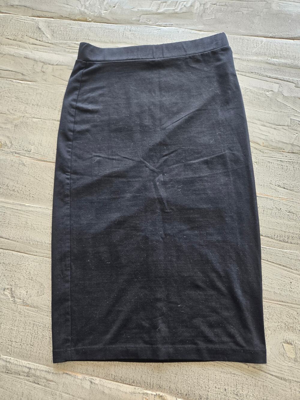 Forever 21 Black Pencil Skirt Womens Small Vertical Panel Seams